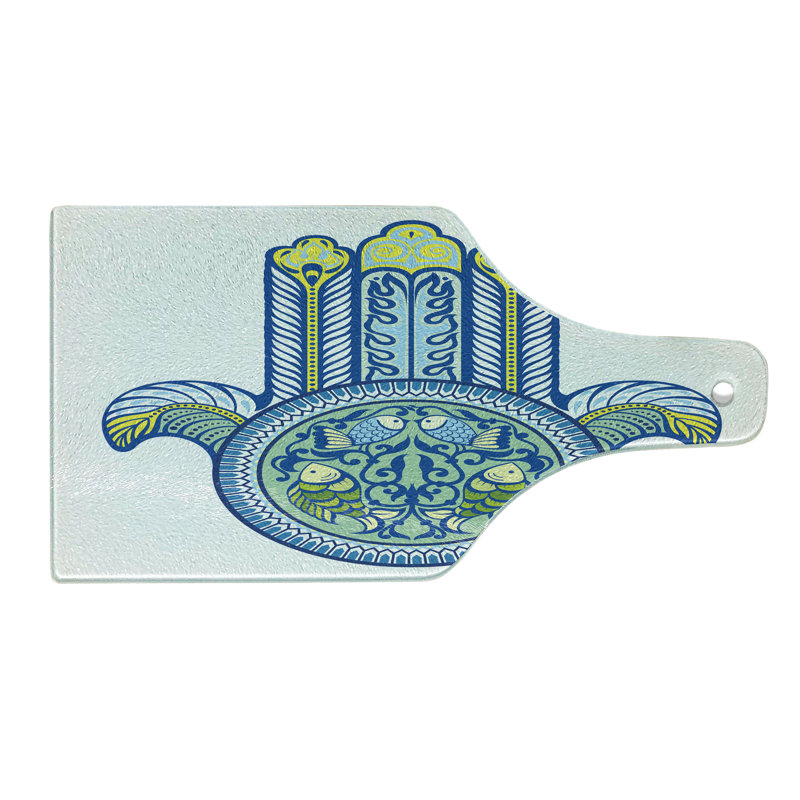 Planche à découper en verre trempé Ambesonne