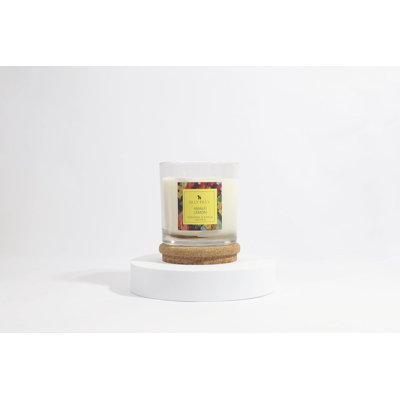 Glass Jar Candle | Amalfi Lemon Mildly Scented | Two Wick 13 Oz | Over 40 Hours Of Burn Time | Ideal For Home, Celebrations, Gifting