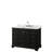 Deborah 48 " W Freestanding Standard Single Vanity Bathroom Vanity With Marble Top with Mirror-40066028-80205294