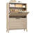 Fluted Shoe Storage Cabinet With 2 Flip Drawers