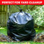 100 pièces, sac à ordures robuste noir à bouche plate, sac à ordures pour l'extérieur de bureau de cuisine, doublure de poubelle noire, sac à ordures robuste, adapté pour l'intérieur et l'extérieur-111290117