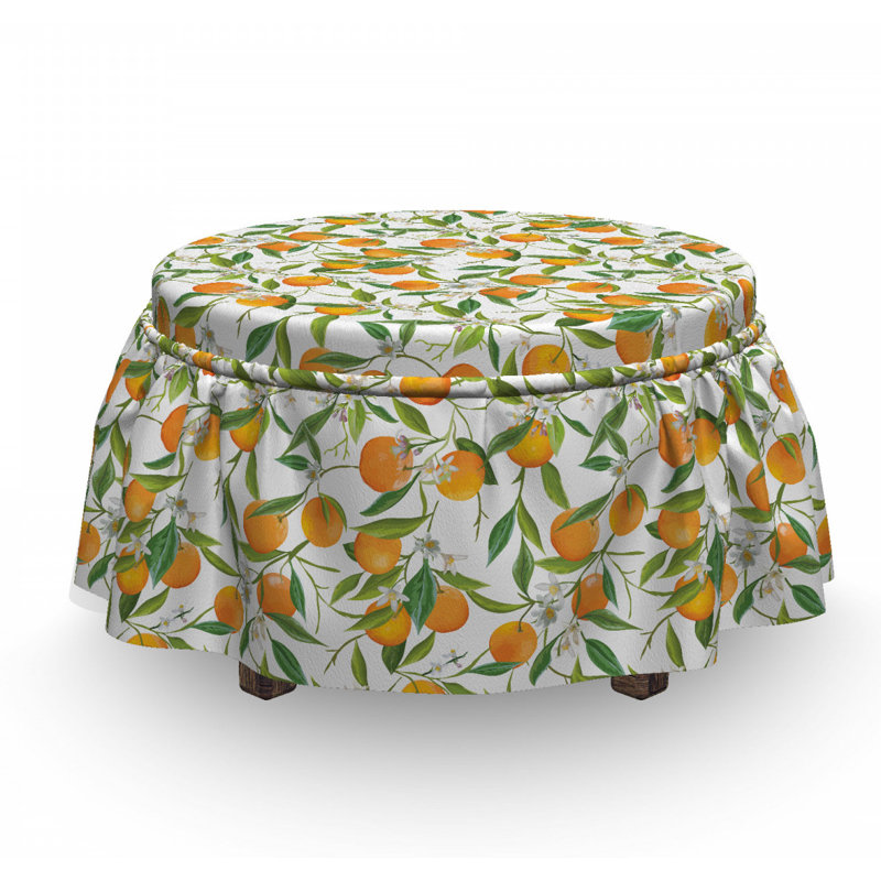 Housse pour repose-pieds de branches orange