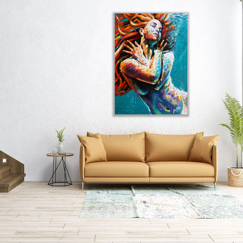 «Floating in Color», reproduction d'art sur toile, H 24 po x l 18 po