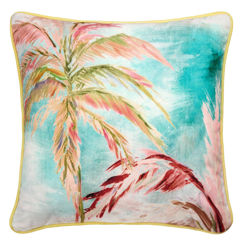 Annam Green Square Throw Filled Cushion LS