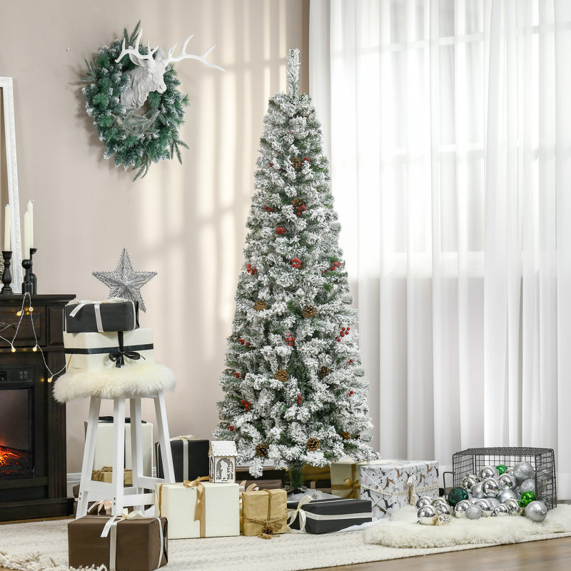 Arbre de Noël artificiel enneigé, 6'