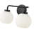 Breakwater Bay Ahlexus 2 Light Vanity with Opal Ribbed Glass Shade-53995846