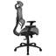 Chaise de bureau avec inclinaison synchro, appui-tête réglable, soutien lombaire et accoudoirs pivotants-57177987