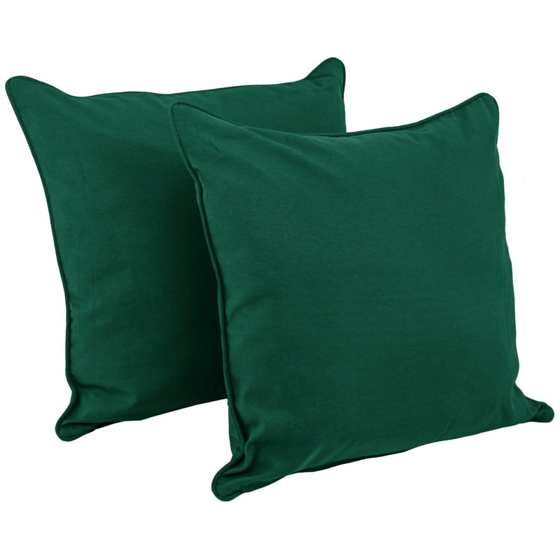 Soft Home Furnishings Throw Pillow, Forrest Green Velvet