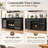70.9" Industrial Home Bar Cabinet with Mini Fridge Space, Wine Rack, Stemware Holders and Drawer, Fridge Not Included-102380460