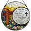 Panneau de vitrail en verre coloré 12 "H 12"-934849282