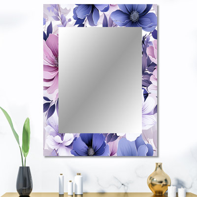 Whittingham - Floral Decorative Mirror On Metal