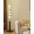 Spiral Tiered Wood Base Floor Light Fixture