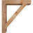 4"W x 32"D x 36"H Traditional Block Rough Sawn Bracket, Western Red Cedar-47797969-47797764