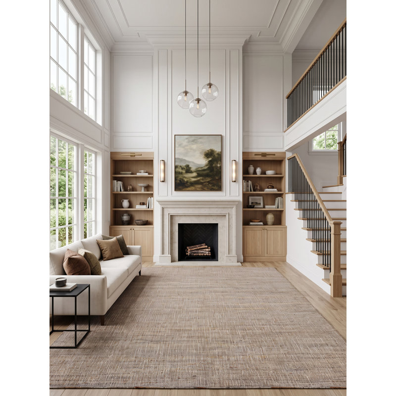 Wabi Sabi Area Rug in Beige/Brown, Rectangle 5' x 8'