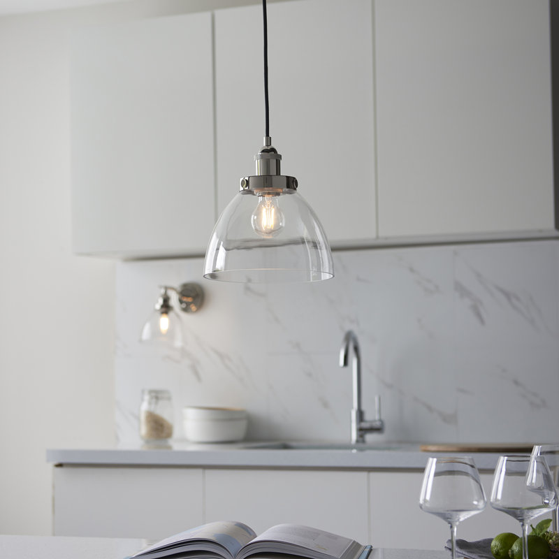 Anais 1 - Light Bright Nickel Cone Pendant