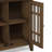 Bedford 32"W Solid Wood Transitional Low Media Cabinet with Glass Doors and Adjustable Shelves-850442377