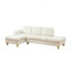 Canapé modulaire en L 101,5 po en lin avec méridienne gauche et repose-pieds 101,5 po-2006754146