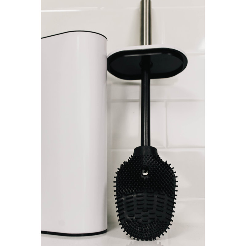 Ladue Toilet Brush & Holder, White