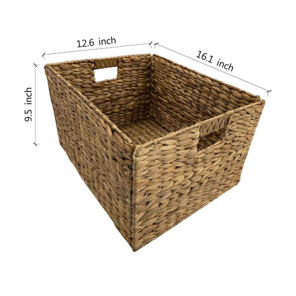  Storageideas Storage Basket Bins with Metal Frame, Large  Collapsible Fabric Storage Baskets for Organizing Shelf, Basket Organizer  W/Handles for Toys, Towels, Laundry, Nursery, 2-Pack, Cream : Home & Kitchen