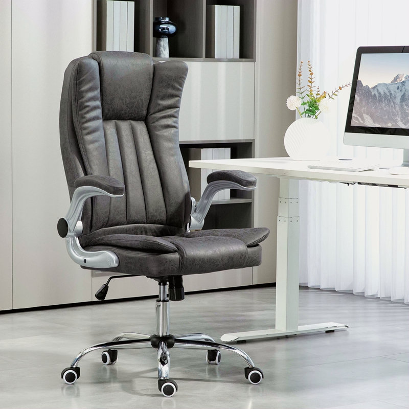 Fauteuil de direction HOMcom, Gris
