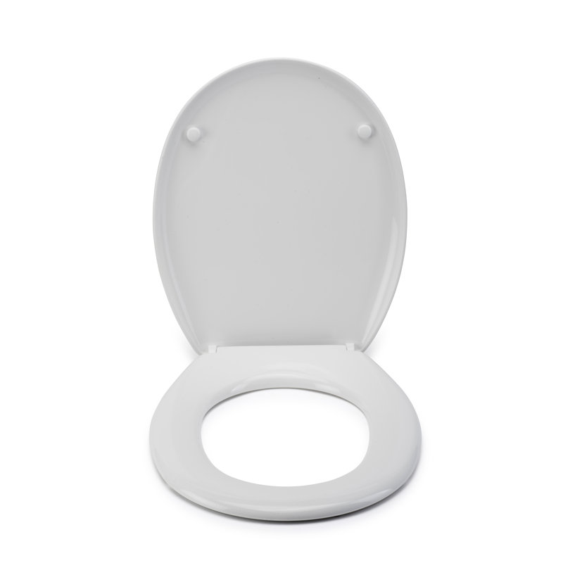 Croydex Canada White Toilet Seat - Antibacterial Treated Surface with Adjustable Hinges, Durable Polypropylene Material, Easy to Install, Adjustable from 120mm to 200mm