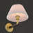 Light Steel & Linen Dimmable Arm Sconce-1798159330