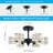 Agle Glass LED Semi Flush Mount