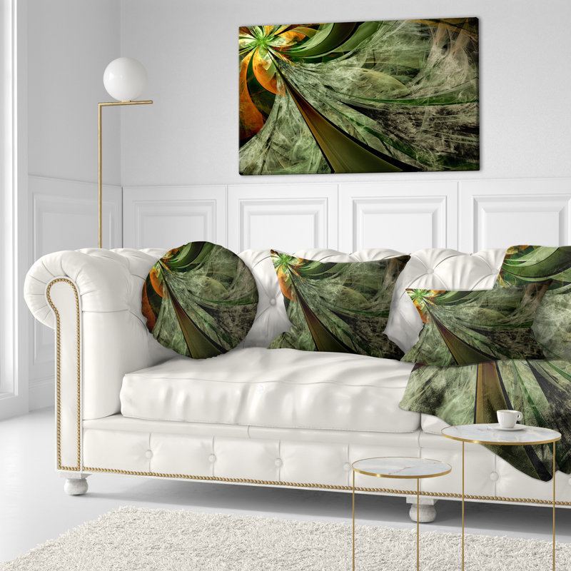 Coussin lombaire floral à fleur brillante