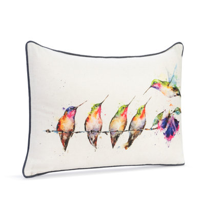Cotton Blend Throw Pillow