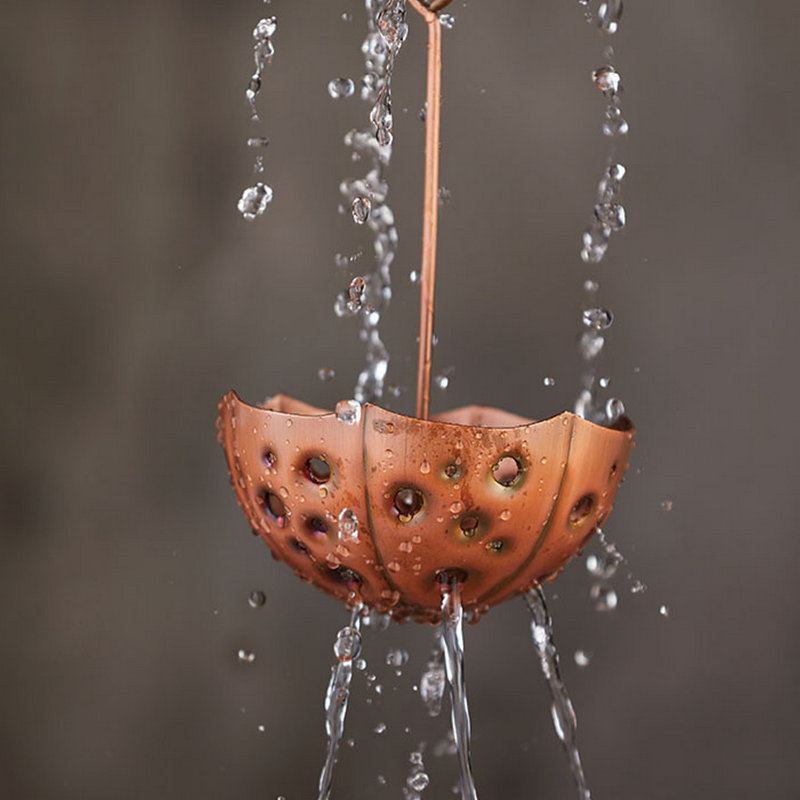 Chaîne de pluie parapluie