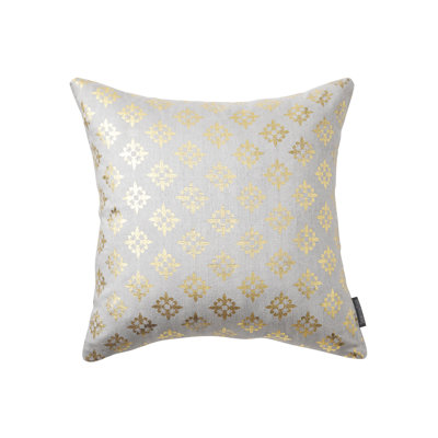 Geometric Feather Throw Pillow