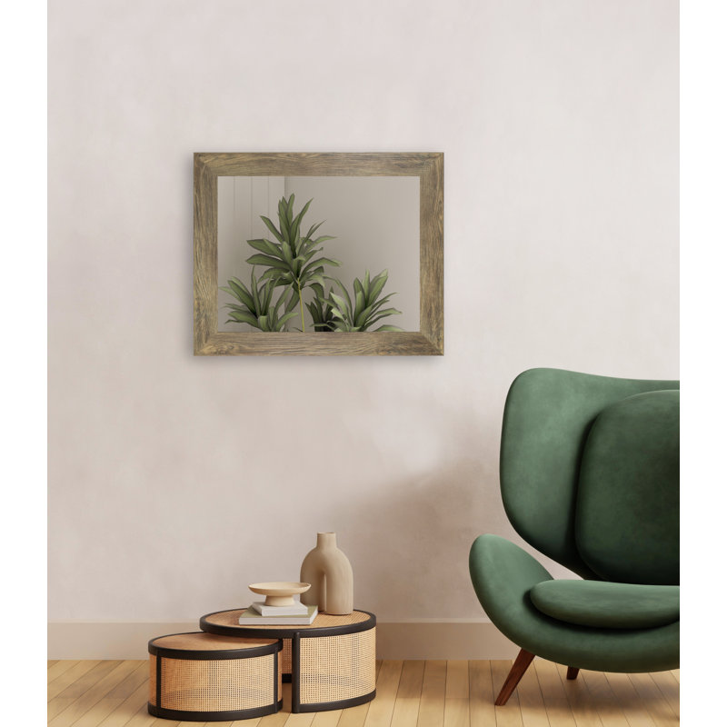 Engineered Wood Flat Mirror, 33" x 32"