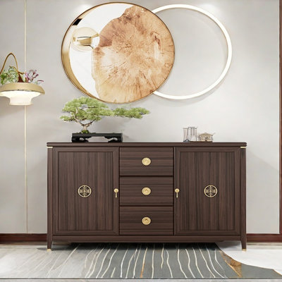 Nouveau buffet en bois massif de style chinois
