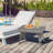 Dilar Rectangular Wicker/Rattan Outdoor Folding Coffee Table-456578182