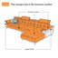 Canapé modulaire 3 pièces rembourré-2117388764-2117388765