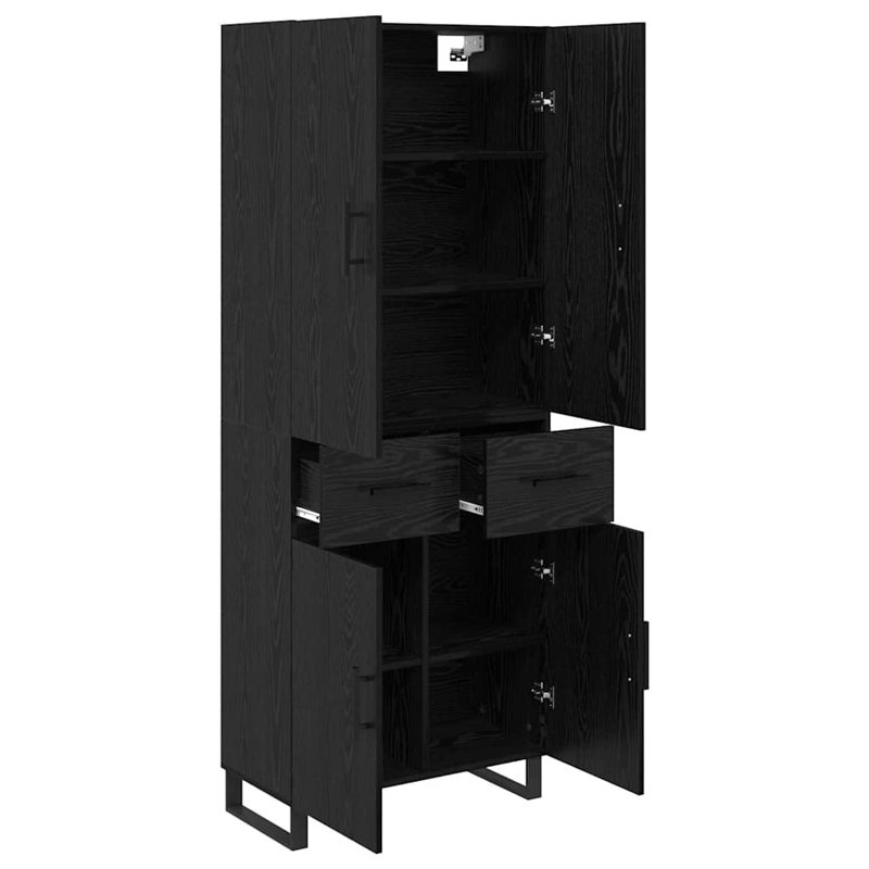 69.5cm Sideboard, Black Oak