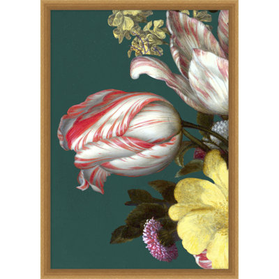 Baroque Bouquet, impression encadrée sur verre 5 pi