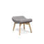 Linda Upholstered Armchair with Footstool-17953306