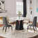 Suzzie Modern Sintered Stone Round Dining Table for 4-6 with Pedestal Base, Pre-Assembly