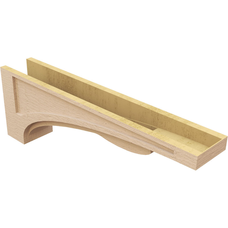 Bois de cèdre brut Viola TimberThane Corbel, apprêté brun clair, H 12 po x l 6 po x P 36 po