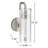 Purist 1 Light Indoor Bathroom Wall Sconce, UL Listed-66390920