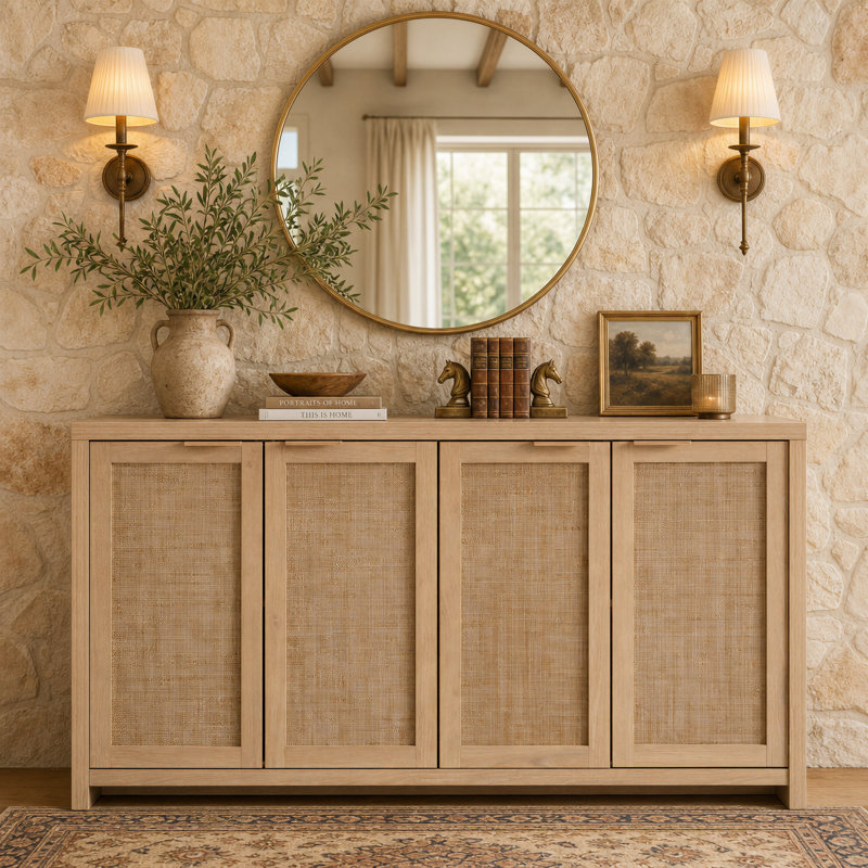 155cm Sideboard, Light Natural Oak