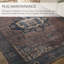 Tapis bleu / brun foncé lavable à la machine Beesley-1098109419