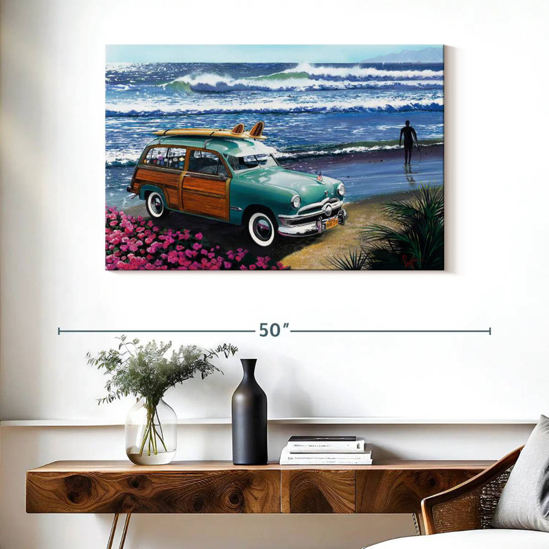 Senne Surf City, peinture, H 26 po x l 39 po