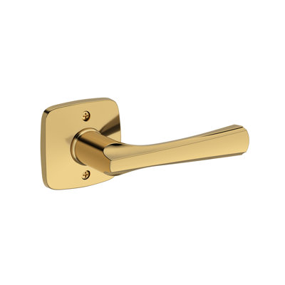 Wyndcliff Passage Lever with Soft Square Rose in Venetian Bronze