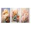 «Pink Green Cactus Romantic Impression», 3 pièces sur toile-637993019-637993016