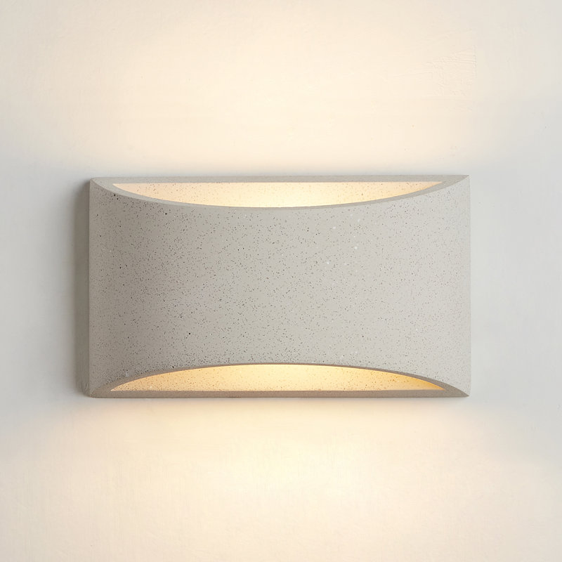 Abbaigh Ceramic Flush Mounted Sconce, 12cm H x 20cm W x 8.50cm D