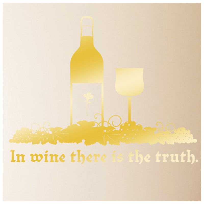 Food & Beverage Wall Decal, Shiny Gold, Medium