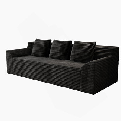 71-Inch Corduroy Loveseat Sofa With Deep Seat, Cloud-Like Dual-Layer Cushions, And Ergonomic High Back For Multi-Scene Comfort.