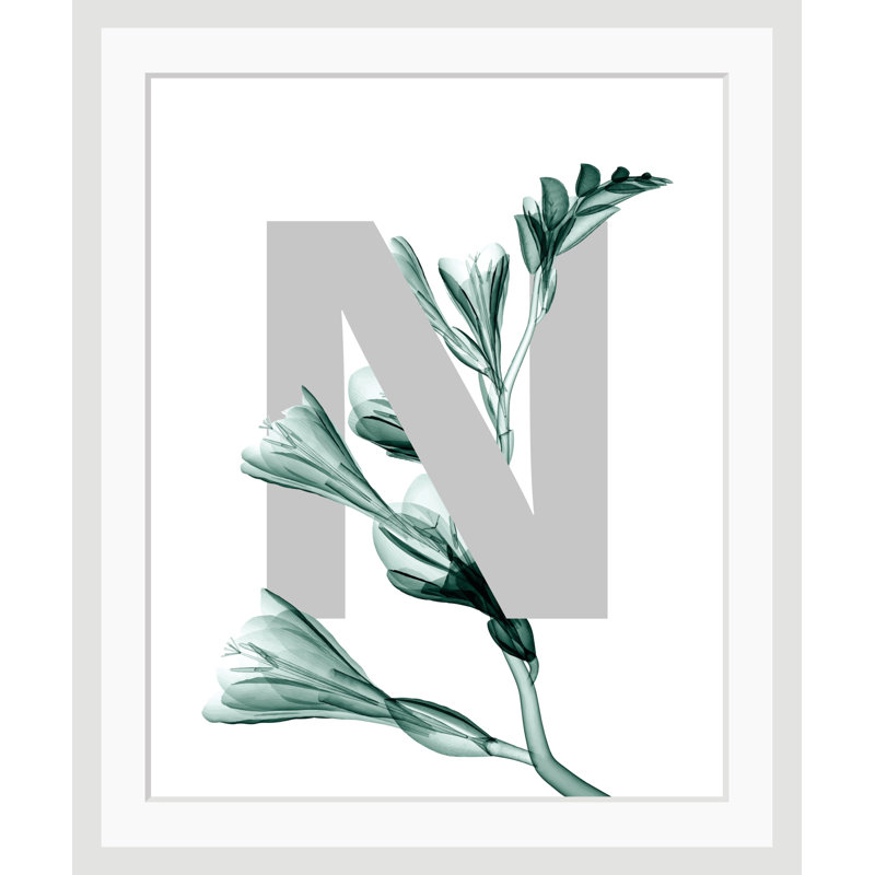Letter N - Single Picture Frame Print